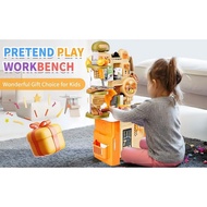 Kids Tool Bench, Toddler Tool Set with Realistic Toy Tools, Kids Workbench with 53 PCS Accessories, 