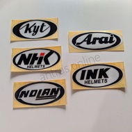 KYT INK ARAI NOLAN HELMET STICKERS HELMET STICKERS UNIVERSAL HELMET STICKERS