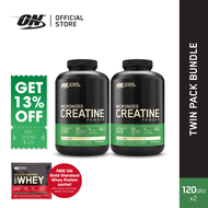 Optimum Nutrition Micronized Creatine Powder Recovery and Muscle Growth (600g) x2 - Bundle Deals