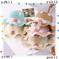YOHII Summer Baby Hat Boy Girls UV Protection Panama Hat Straw Hat
