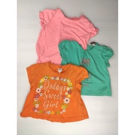 E0017 DEALS Bundle of 3pcs Preloved Annaku Next Poney Baby Girl Top Shirt 12-18 Months