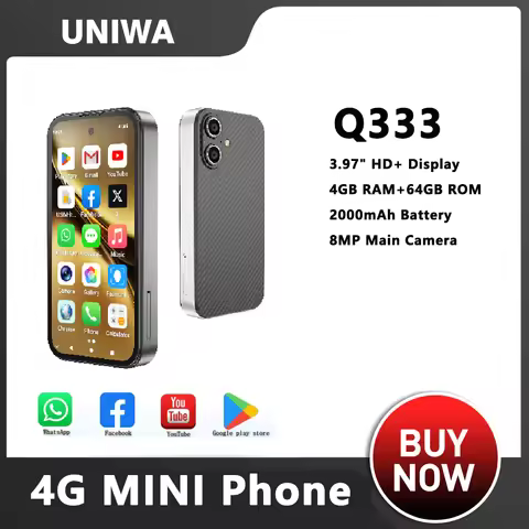 UNIWA Q333 Mini Smartphone 4G Network 4GB RAM 64GB ROM Full Band 2000mAh Mobile phones Google Play S
