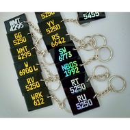 KEYCHAIN NUMBOR PLATE CUSTOM KEYCHAIN DIY KEYCHAIN