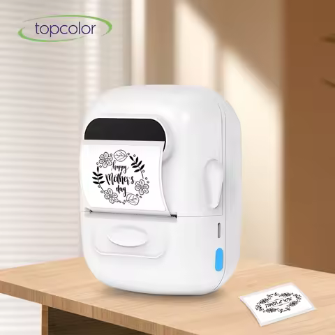 Portable Label Printer Marklife P50 Mini Printer Thermal Label Maker Self Adhesive Sticker Machine S