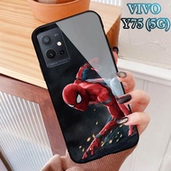 Softcase Glass Kaca VIVO Y75(5G) & T1 (5G) - Casing hp VIVO Y75(5G) & T1 (5G) [ S56 ].
