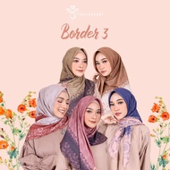 Youthscarf I Voal Signature I Border 3 Series I hijab printing for women karir daily wear