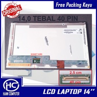 LAYAR LCD LED LAPTOP 14.0" 14 inch TEBAL 40 PIN