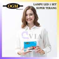 OGM - 2 SET LED MOBIL TOYOTA VIOS GEN 1 HEADLAMP FOGLAMP SUPER TERANG
