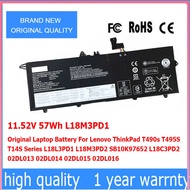 L18M3PD1 Laptop Battery For Lenovo ThinkPad T490s T495S T14S Series L18L3PD1 L18M3PD2 SB10K97652 L18