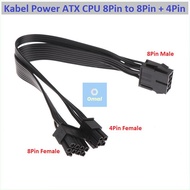 ATX Power Supply CPU Cable 8Pin to 8Pin + 4Pin Cable Splitter
