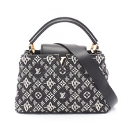 【二手】LOUIS VUITTONCapucines MM 手提包 Since 1854 Noir 2WAY M57358 Noir 皮革 SINCE1854 Capucines MM 女士二手 A