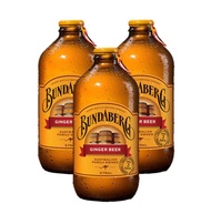 BUNDABERG CARBONATED GINGER BEER บันดาเบิร์ก จินเจอร์ น้ำขิง อัดก๊าซ 375ml. (3ขวด)