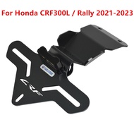 Motorbike For Honda CRF300L CRF 300 L Rally 2021 2022 2023 Rear Registration Bracket Tail Tidy License Plate Holder Frame w/ LED light