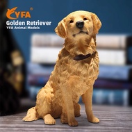 Model Play Golden Retriever Simulation Dog Model Golden Retriever Retriever Desktop Decoration Golde