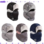 WATTLE Earflap Hats, Windproof Warm Bomber Cap, Winter Casual Plush Soft Ear Protectors Hats Outdoor
