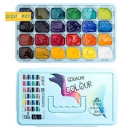 Jelly Gouache Paint Set 24Colors 30ML Replaceable Gouache Paint Packs Gouache Refills for Art Beginn