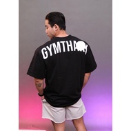 Thark Men's Oversize Sports T-shirt 100% Cotton with Letters Printed on the Back Local Brand 2025