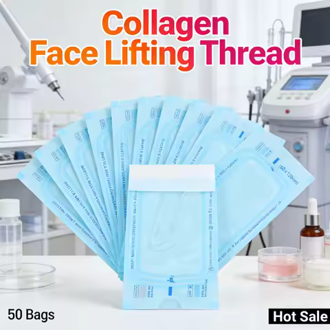 No Needle Anti Aging Facial Thread Lifting Face Carved Gold Essence Protein Line