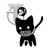 Kamineko cat sticker sticker cutting cat cat biting - etos sticker