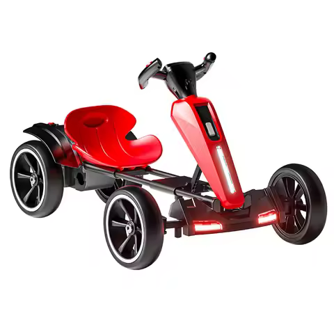 Kids Foldable 4 Wheel Electric Ride On Car Remote Control Outdoor Racing Kart for Boys Girls