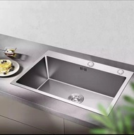 Kitchen Sink 7545 Stainless sus 304 Satu lubang Body ONLY/ Bak Cuci Piring Stainless Tempat Cuci Pir