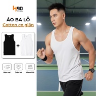 COMBO of 2 Men's Tank Tops H90 Super Soft Cotton 4-Way Stretch Good Absorption Cool BLT01
