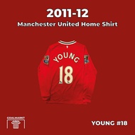 2011-12 Manchester United Home Shirt Young #18 Kids