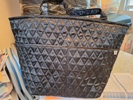 NaRaYa黑色菱格紋手提包