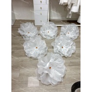Giant chiffon flower [Giant chiffon flower head with lights]