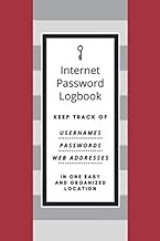 internet password logbook : Password Keeper :A Logbook And Premium Journal To Shield Usernames and P