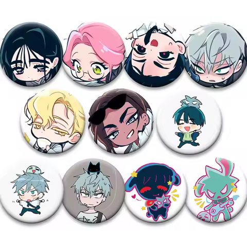 Ivan,Till,Mizi,Sua,Luka,Hyuna Cartoon Brooches Pins Fashion Jewelry Accessories Alien Stage Badge fo