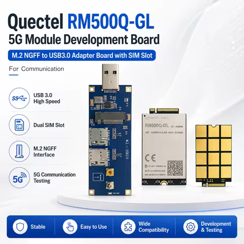 M.2 NGFF To USB3.0 5G Module Adapter Board With SIM Card Slot For Quectel RM500Q RM500Q-GL Communica