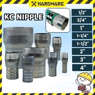 1/2”- 4" K.C.NIPPLE/GALVANIZED IRON STEEL/GI HOSE NIPPLE/HOSE COMBINATION JOINT/PENYAMBUNG PAIP/PIPE