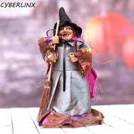 CYBERLINX Halloween Witch Ornaments, DIY Handmade Broom Witch Figurines, Cartoon With Broom Witch Wi