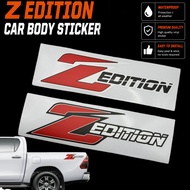 Z Edition Car Sticker Toyota Hilux Revo Double Cab 4x2 4x4 AT MT Razer Thailand Pelekat Pickup Truck