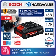 Bosch 1 600 A03 6Z1 Expert Range Battery Pack 18V 4.0AH EXBA18V-40 | All Bosch Professional 18V Batt