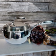 Oyatton beautiful thick 3-layer stainless steel pot [555] 18/10 stainless steel, 16-18cm (1.7-2l) co