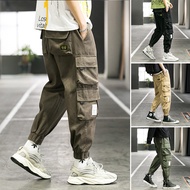 seluar slack lelaki seluar tracksuit lelaki Trend fungsi musim luruh plus seluar kasual gemuk