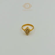 SABIHAHGOLD Ring Fashion 916/22K Original Gold GR0001341