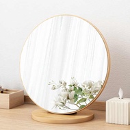 half moon mirror vanity mirror Round Mirror Desktop Mirror Nordic Makeup Mirror Bedroom Large Dressi