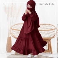 hk3 GAMIS SYARI ANAK/Hijab dan Niqab/ SAFRAH kids - ls/DRESS MUSLIM