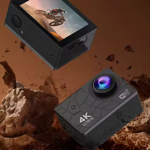 Cycling Action Camera 2.0 Inch Screen Fast Data Synchronization 170 Degree Wide Angle 4K Cycling Act