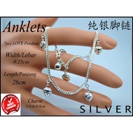 Anklets Silver 925s(纯银925脚链)