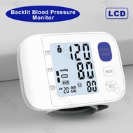 Automatic Digital Wrist Blood Pressure Monitor LCD Sphygmomanometer Tonometer Tensiometer Heart Rate