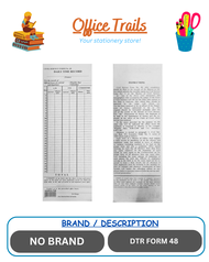 1PACK DTR DAILY TIME RECORD DTR FORM 48 100SHEETS