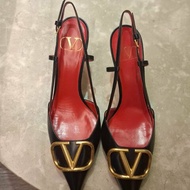 Valentino 范倫鐵諾 logo 高跟鞋
