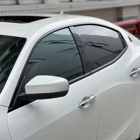 For Maserati Ghibli 2014-2024 Sedan Window Chrome Delete Blackout ABC Pillars Glossy Black Stickers