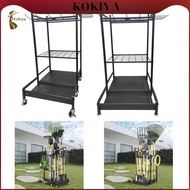 [kokiya] Garden Tool Organizer with Hooks,Storage Holder Yard Tool Steel Rack for Yard Workshop