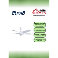 Alpha 5 Blades 48" Fan Width Ceiling Fan (Matt White) AXIS-5B/48