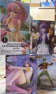 出全新未拆過各款手辦figure: Banpresto Lacus 莉古絲 拉克絲 泳衣泳裝 figure 景品長盒 gundam seed freedom / Banpresto 景品假面騎士英雄勇